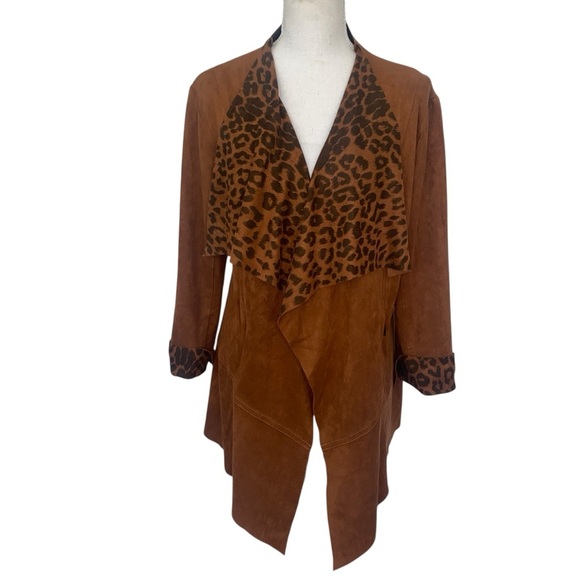 Alberto Makali Brown Leopard Cardigan - Picture 2 of 11